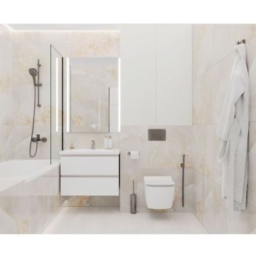 Керамогранит Ceradim (Керадим) Onyx Orlam бежевый 60х120 см полированный