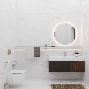 Керамогранит Ceradim Statuario Fantastic белый 60х120 см полированный