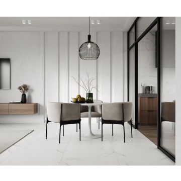 Керамогранит Ceradim (Керадим) Statuario Justice Grey белый 60х60 см матовый