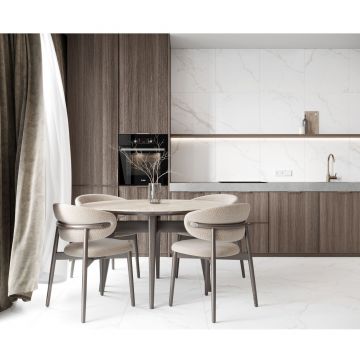 Керамогранит Ceradim (Керадим) Statuario Justice Grey белый 80х80 см матовый