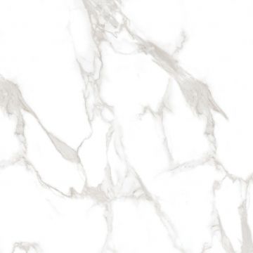 Керамогранит Ceradim (Керадим) Statuario Perfect Silver белый 80х80 см полированный