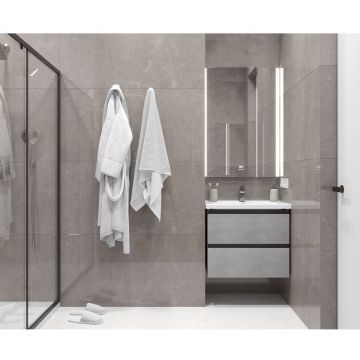 Керамогранит Ceradim (Керадим) Stone Micado Grey серый 60х120 см полированный