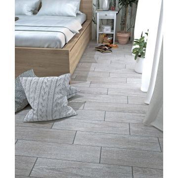 Керамогранит Ceradim (Керадим) Augusto светло-серый 14,7х59,4 см