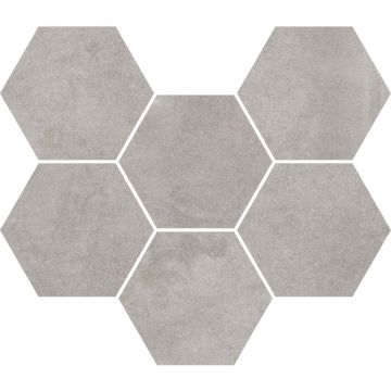 Мозаика Coliseumgres (Колизеумгрес) Экспо Грэй Гексагон 25х29 см натуральный, толщ. 9 мм, 620110000173