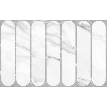 Плитка настенная Gracia Ceramica (Грация Керамика) Арко белая низ 03 25х40 см, 010100001582