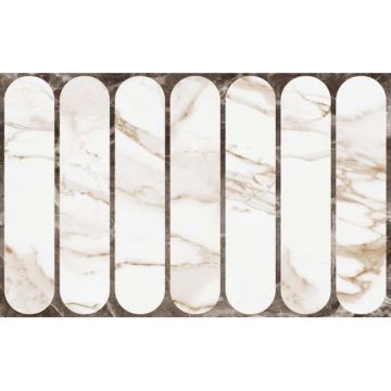 Плитка настенная Gracia Ceramica (Грация Керамика) Капелла белая низ 03 25х40 см, 010100001556