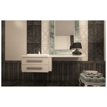 Декор ГРАЦИЯ КЕРАМИКА Bohemia 60х25 см коричневый, бежевый глянцевая 010301001715, Богемия браун, Gracia Ceramica