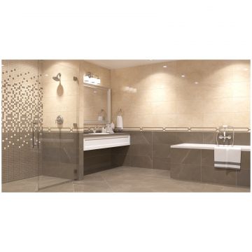 Базовая плита Керанова Pulpis 60х30 см бежевый, коричневый глазурованная, неполированная K-1002/MR/d01/300x600x10, Mарбл Тренд, Kerranova