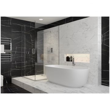 Базовая плита Керанова Marble Trend 30,7х30,7 см серый матовая K-1005/SR/m13/307x307x10, Kerranova