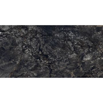 Керамогранит Эстима (Estima) Marble Onlygres черный полированный ректификат 60x120 см, MOG501