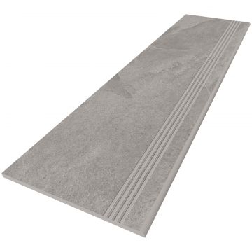 Ступень Эстима Terra TE02-30x120-Непол. (с насечками) 30х120 см серый неполированный Лофт TE 02, Estima