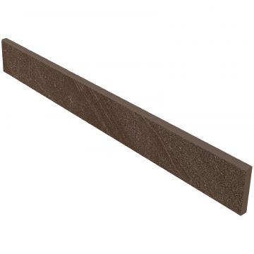 Плинтус Эстима Gabbro 7х60 см коричневый неполированный ректификат антискольжение GB 04, Estima