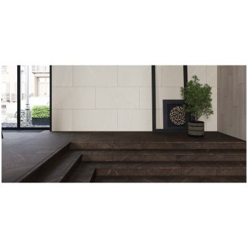 Мозаика Эстима Gabbro 25х33 белый неполированная, ректификат GB 01, Estima