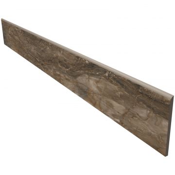 Плинтус Эстима Bernini 10х20 коричневый полированная, ректификат BR 04, Estima