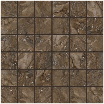 Мозаика Эстима Bernini 30х30 коричневый неполированная, ректификат BR 04, Estima