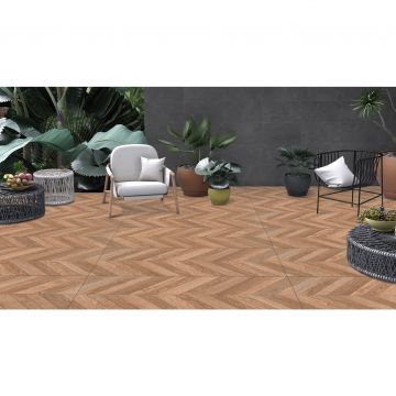 Керамогранит Itc Ceramica (Итк Керамика) Egger Wood Brown Carving 60x120 см