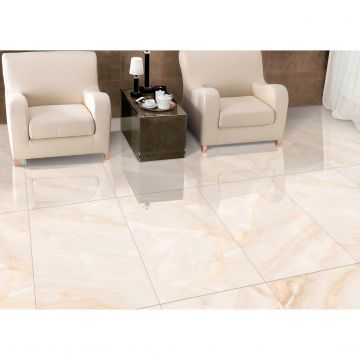 Керамогранит Itc Ceramica (Итк Керамика) Silk Onyx Crema Glossy 60x60 см, глянцевый