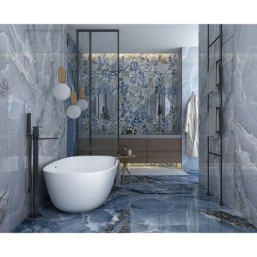 Керамогранит Itc Ceramica (Итк Керамика) Agate Blue Polished 60x120 см