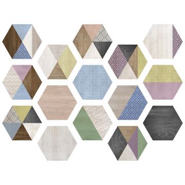 Керамогранит Итк Керамика Art Deco Hexa 26,7х23,2 см серый матовая, Itc Ceramica