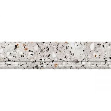 Керамогранит М-Квадрат (Кировская керамика) ProGres (Прогрес) Evia Terrazzo NEW 120х30 см (NR0371)