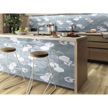 Настенная плитка APE Ceramica (Апе Керамика) Harlequin Dark Green 10х20 см, ппп00052397