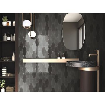 Настенная плитка APE Ceramica (Апе Керамика) Harlequin Dark Green 10х20 см, ппп00052397