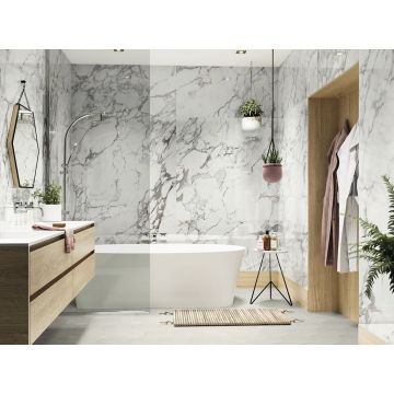 Керамогранит Ape Ceramica (Апе Керамика) Calacatta Silver полированный ректификат 60x120 см
