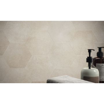 Керамогранит Ape Ceramica (Апе Керамика) Work Hexawork B Taupe 18,2x21 см, A033997