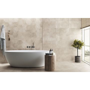 Керамогранит Ape Ceramica (Апе Керамика) Work Hexawork B Taupe 18,2x21 см, A033997