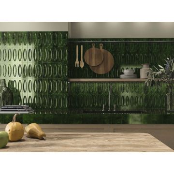 Керамическая плитка Ape Ceramica (Апе Керамика) Carmen Genuine Emerald 6,5x20 см