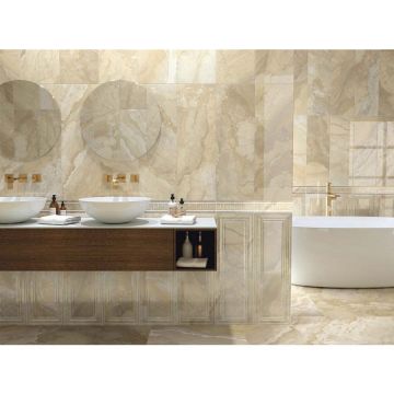 Керамическая плитка Ape Ceramica (Апе Керамика) Rex Boiserie Shine Cream 25x75 см