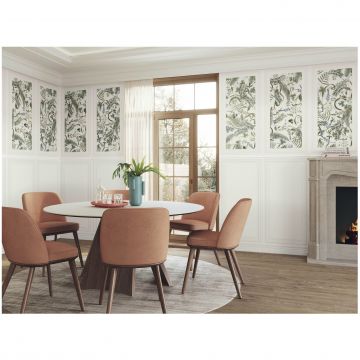 Керамическая плитка Ape Ceramica Bellagio Dec Careno Sera Rect 60X120 60х120 см черный матовая A041907