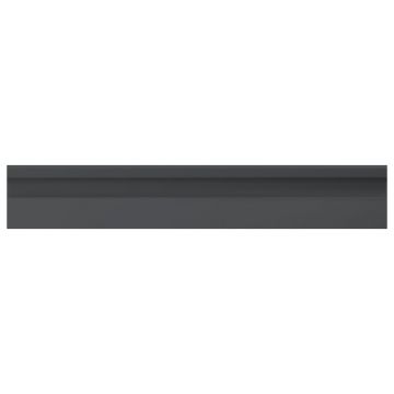 Керамическая плитка Ape Ceramica Bellagio Zocalo Bellagio Nuvole 10х60 см черный матовая A042003