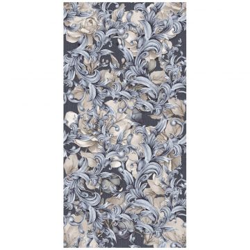 Керамическая плитка Ape Ceramica Bellagio Dec Baroque Blu Mix Rect 60X120 Rev 60х120 см синий матовая A043767