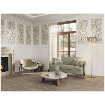 Керамогранит Ape Ceramica Bellagio Dec Chloe Bianco Rect 60х120 см белый матовая A042714