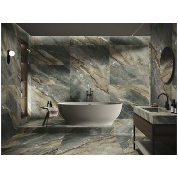 Керамогранит Ape Ceramica Brazil Green 3D Honed Rect 60х120 см зеленый полуматовая A044179