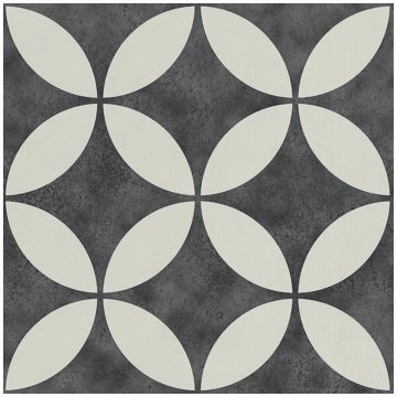 Керамогранит Ape Ceramica Brianna Enya Coal 15х15 см черный матовая A038719