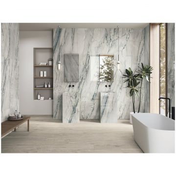 Керамогранит Ape Ceramica Michelangelo Pol Rect 60х120 см белый полированная A042141
