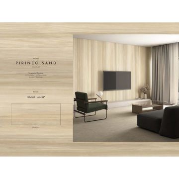 Керамогранит Tau Ceramica (Тау Керамика) Pirineo Sand матовая 120х280 см, ппп00073492