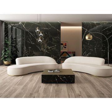 Керамогранит Tau Ceramica (Тау Керамика) Portloren Black Pul. полированная 120х280 см, ппп00072887
