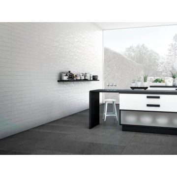 Настенная плитка Tau Ceramica (Тау Керамика) Maiolica Gloss White 7.5х30 см, глянцевая, ппп00039553