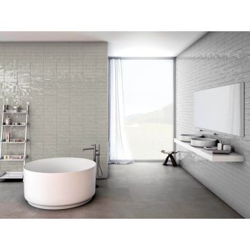 Настенная плитка Tau Ceramica (Тау Керамика) Maiolica Gloss Pearl 7.5х30 см, глянцевая, ппп00051758