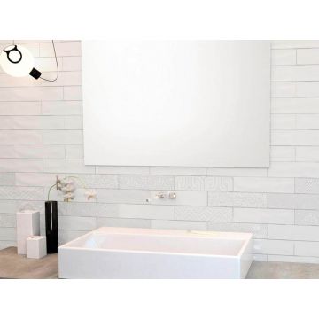 Настенная плитка Tau Ceramica (Тау Керамика) Maiolica матовая White 7.5х30 см, ппп00044547