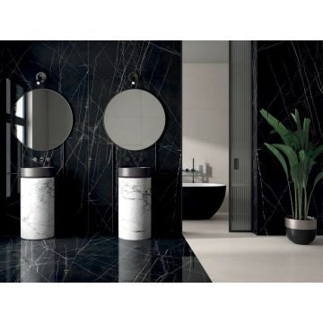 Керамогранит Tau Ceramica (Тау Керамика) Marquina Black Nat. матовая 120х280 см, ппп00072881
