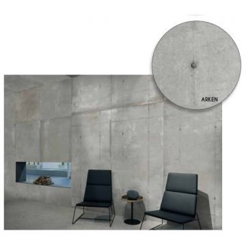 Керамогранит Греспания Coverlam 5.6 Moma 260х120 см серый матовая 78AK37E, Arken Gris, Grespania