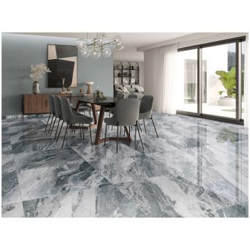Керамогранит Fanal Orobico Aqua 90Х90 Sshine 90х90 см голубой полированная 90N002