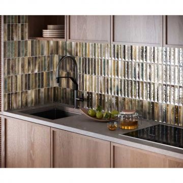 Настенная плитка El Barco (Эль Барко) Borealis Green 15х30 см (78803686)