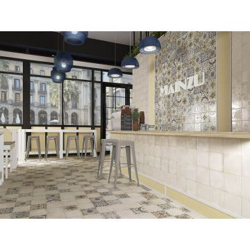 Керамогранит Mainzu (Маинзу) Maiolica/Faenza Faenza Bianco матовый 20х20 см