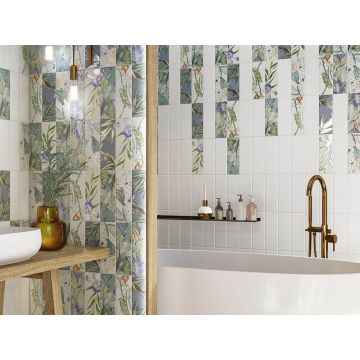 Керамическая плитка Mainzu (Маинзу) Jungle Liso Mate Blanco 10х30 см