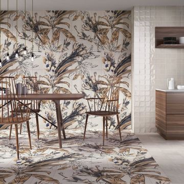 Панно Mainzu (Маинзу) Murales Mural Autumn Leaves 20x20 см (комплект из 36 штук)